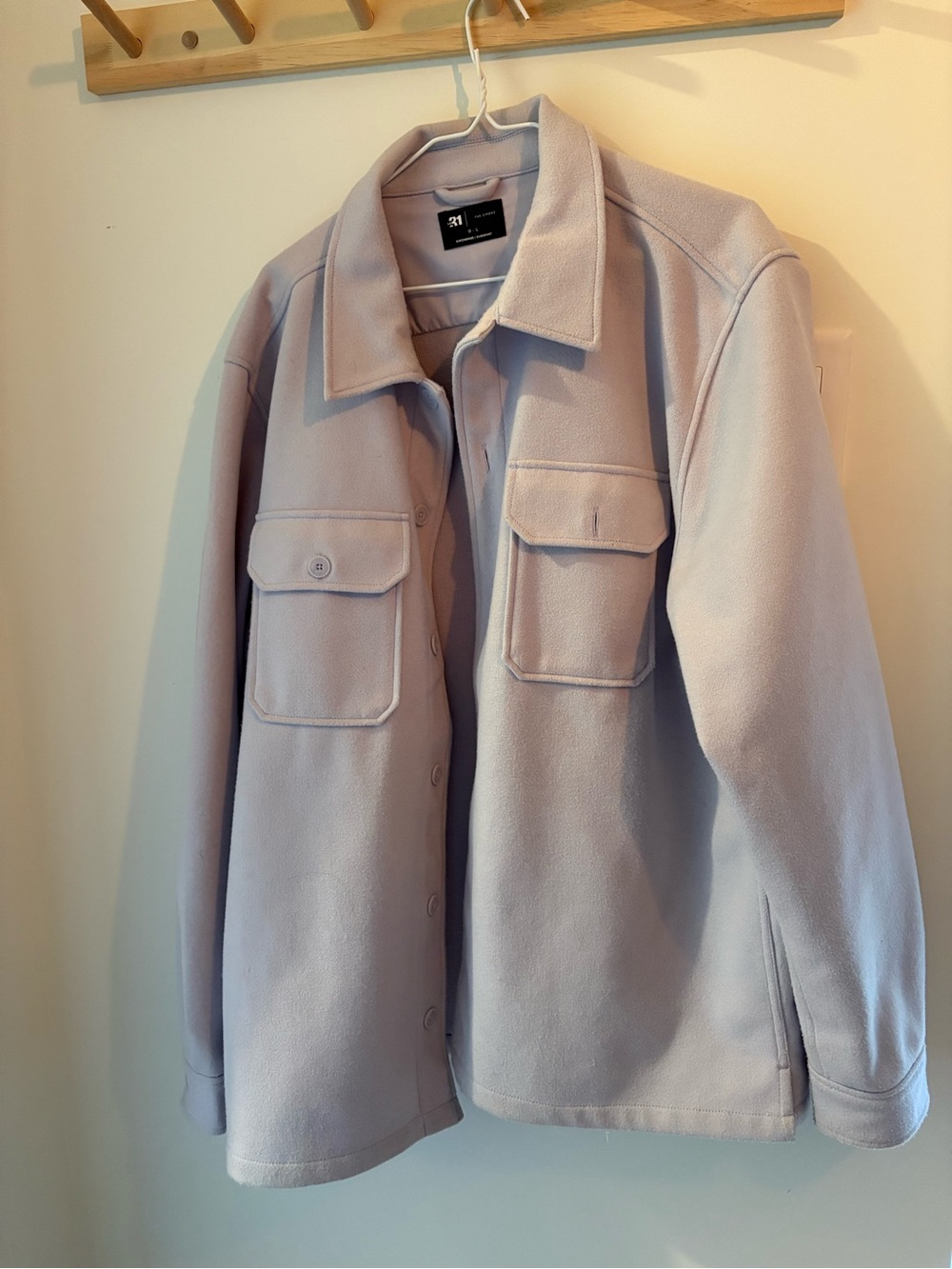 Simons Light Lavender Men’s Overshirt Jacket